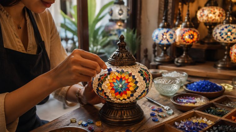 DIY Turkish Mosaic Lamp Workshops in Kampong Gelam
