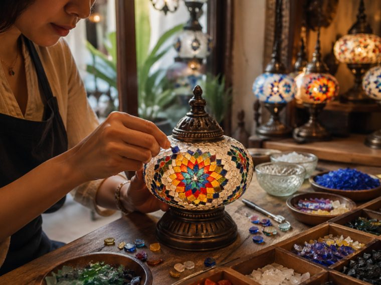 DIY Turkish Mosaic Lamp Workshops in Kampong Gelam